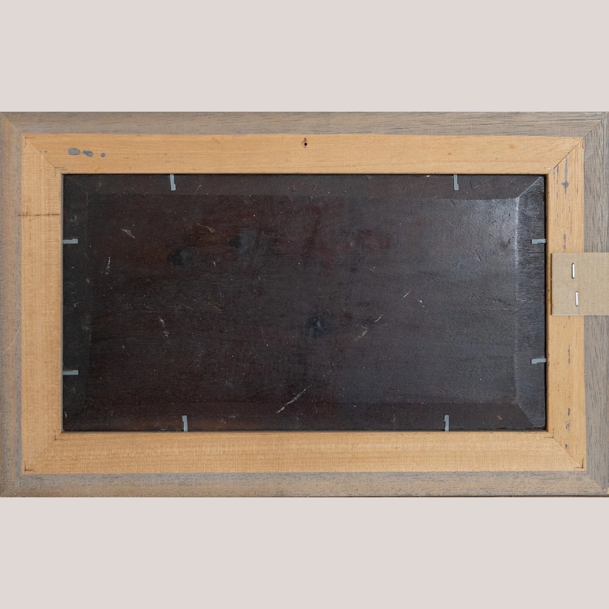 Paysage avec berger et moutons – Huile sur panneau, XIXe siècle-photo-4