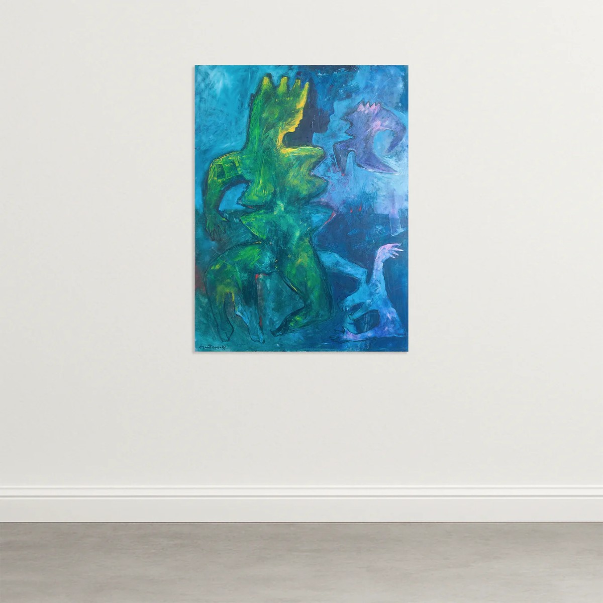Abstract Figure Composition – Follower Of The Cobra Group – Signed & Dated-photo-2