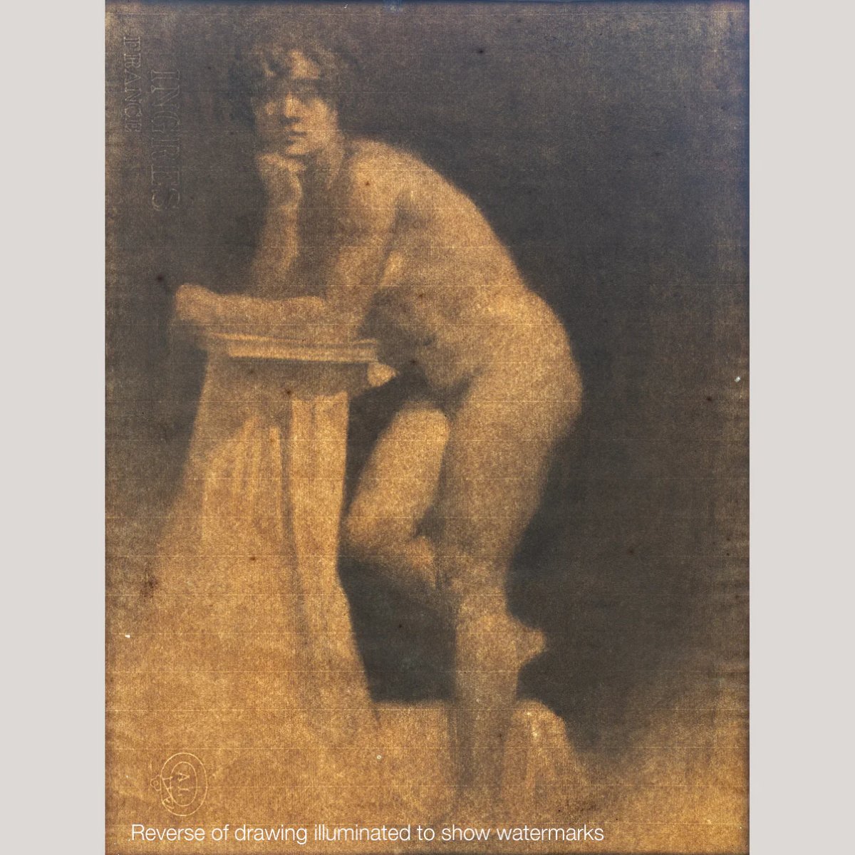 Étude de nu masculin – Artiste actuellement inconnu-photo-2