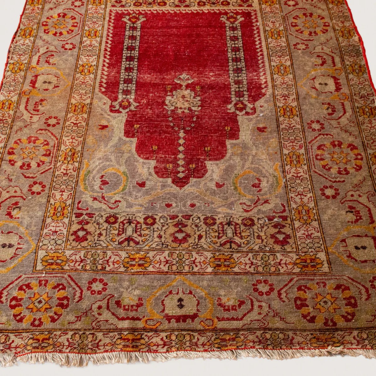 Tapis turc noué à la main à motif de prière – Vintage-photo-2