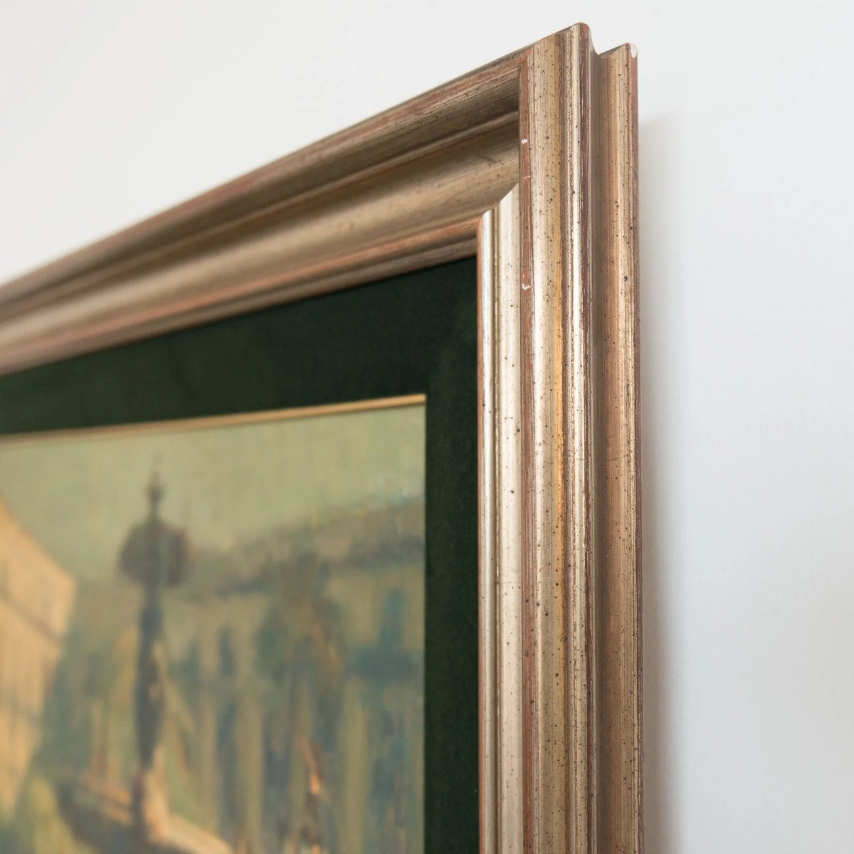 Plaça Reial (royal Square) Barcelona - Impressionist Oil On Canvas - Signed-photo-2