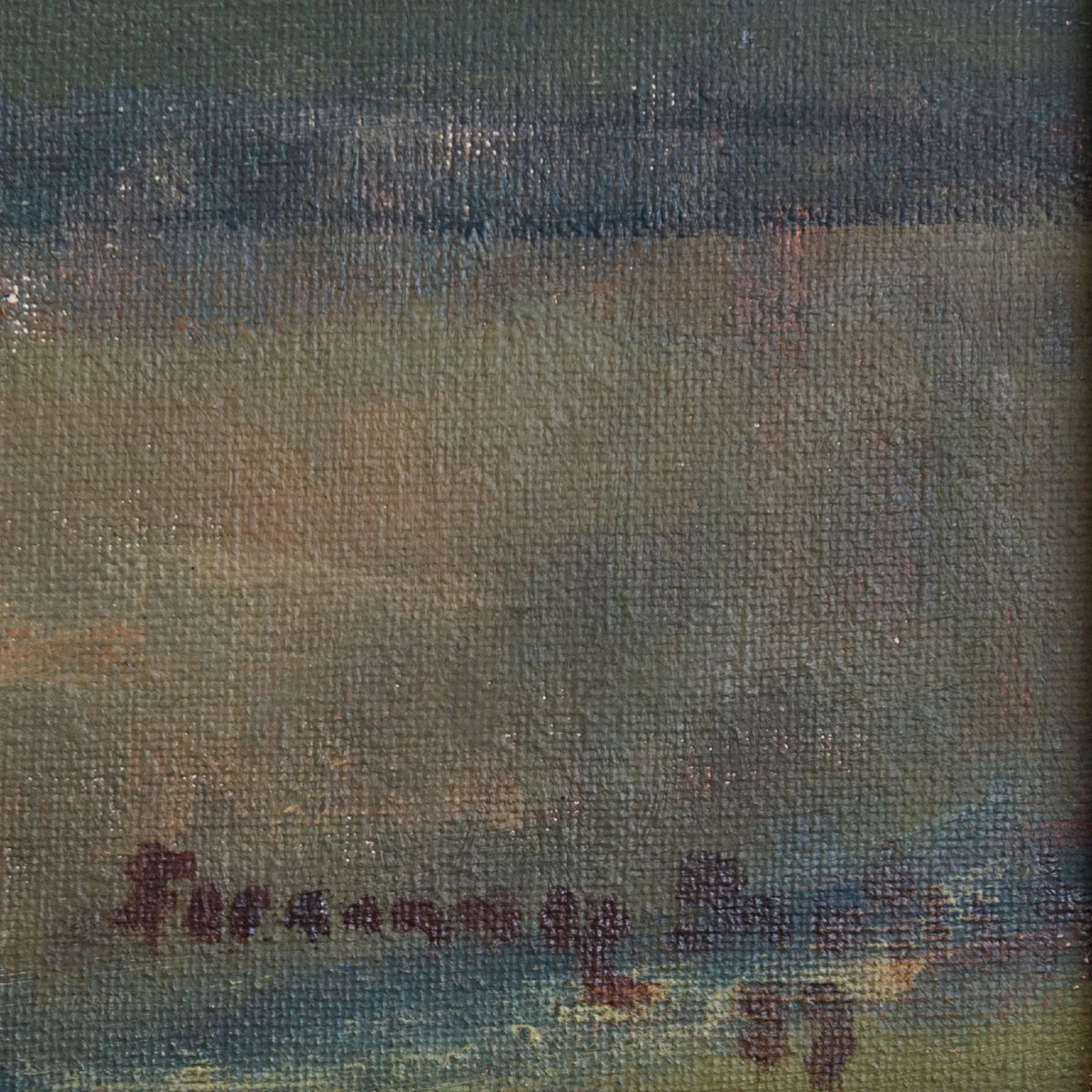 Plaça Reial (royal Square) Barcelona - Impressionist Oil On Canvas - Signed-photo-3