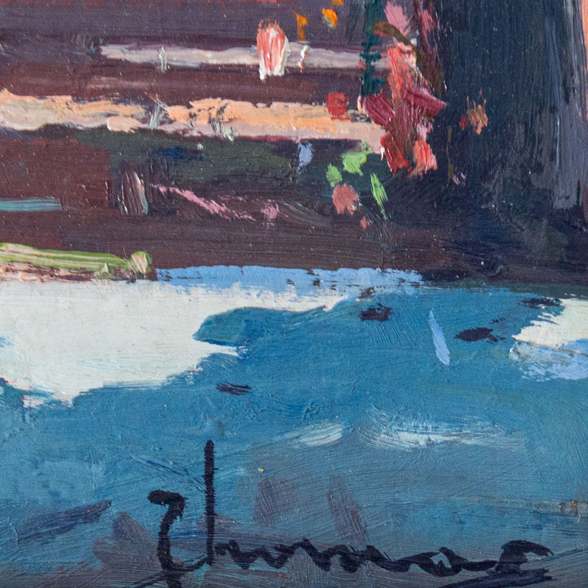 Positano et Valldemossa Deux paysages post-impressionnistes - Signés-photo-2