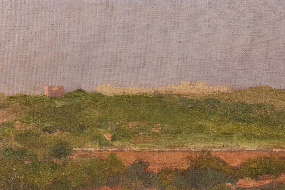 Jose Benlliure Y Ortiz - Impressionist Mediterranean Landscape-photo-1