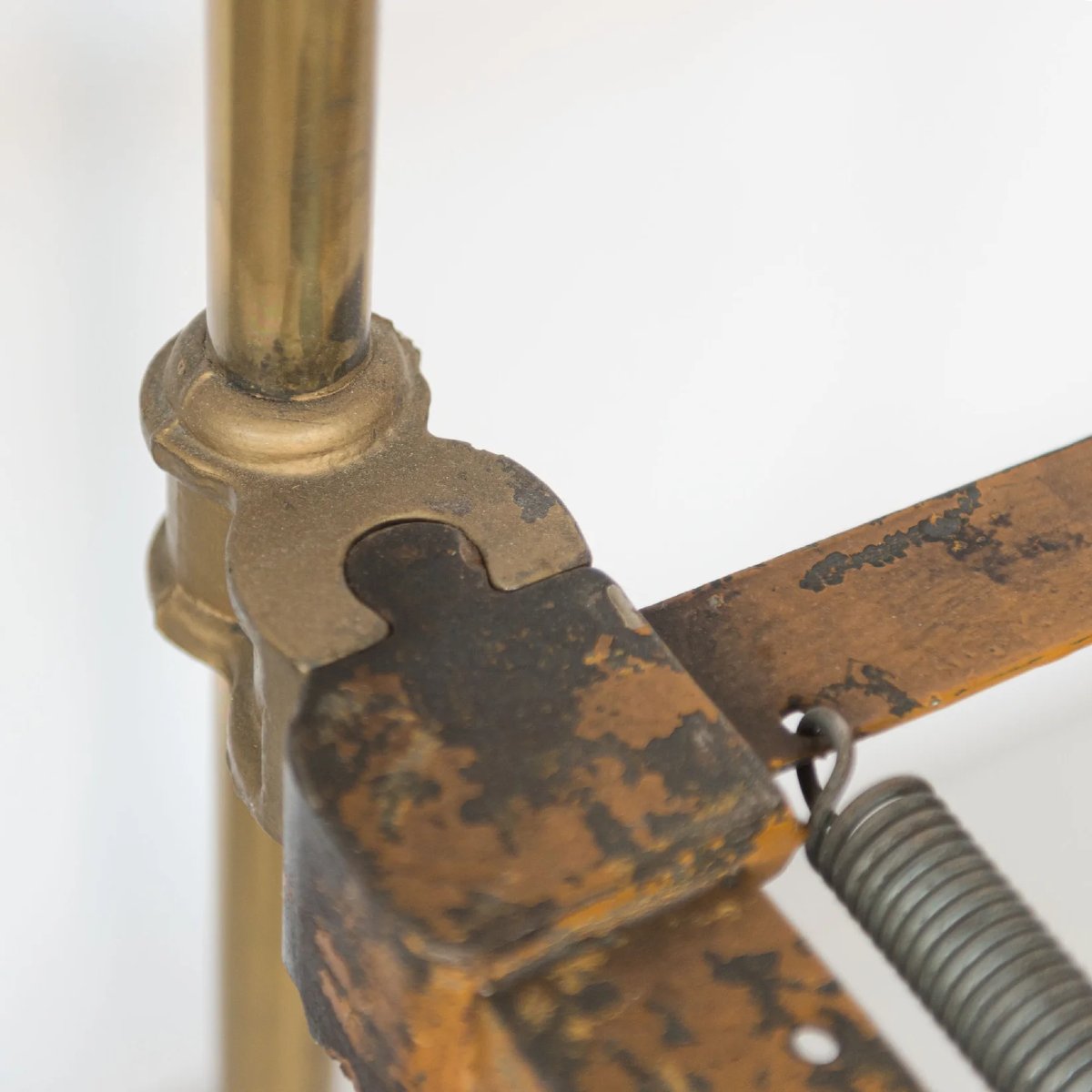 Paire de lits jumeaux anciens en laiton de style édouardien-photo-3