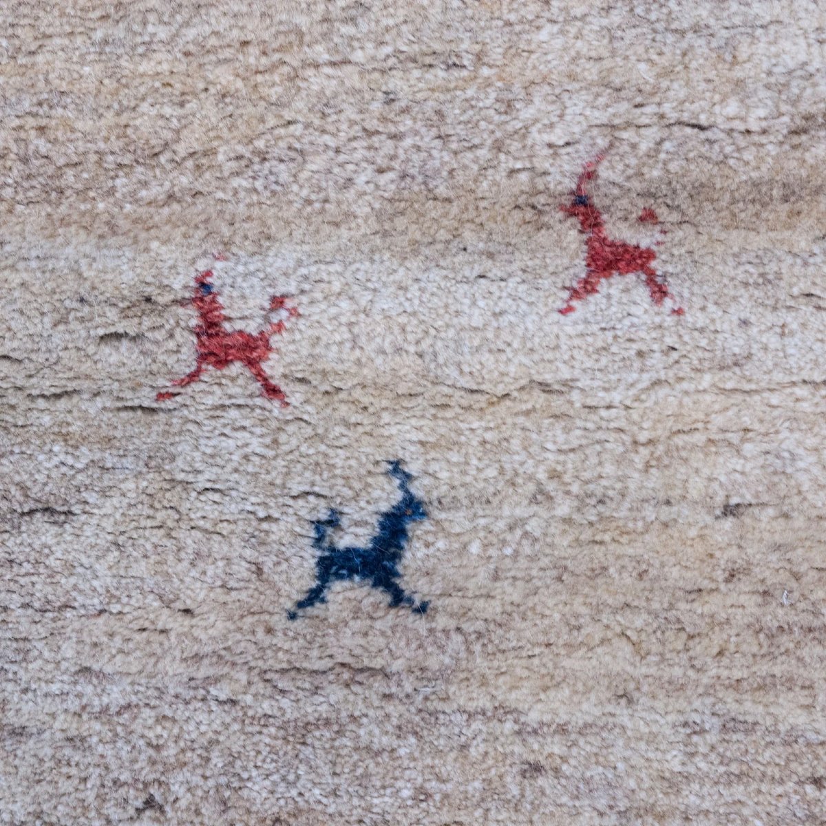 Tapis Gabbeh vintage noué à la main-photo-3