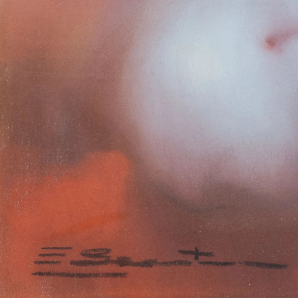 Étude au pastel d'un nu féminin assis - Signée-photo-2