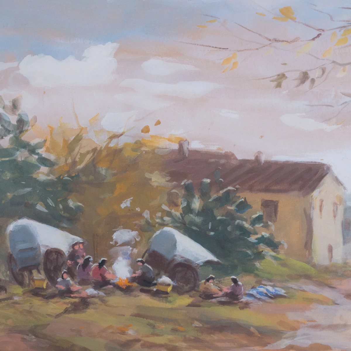 Campement gitan, paysage rural par Joan Escayola Blanch-photo-2