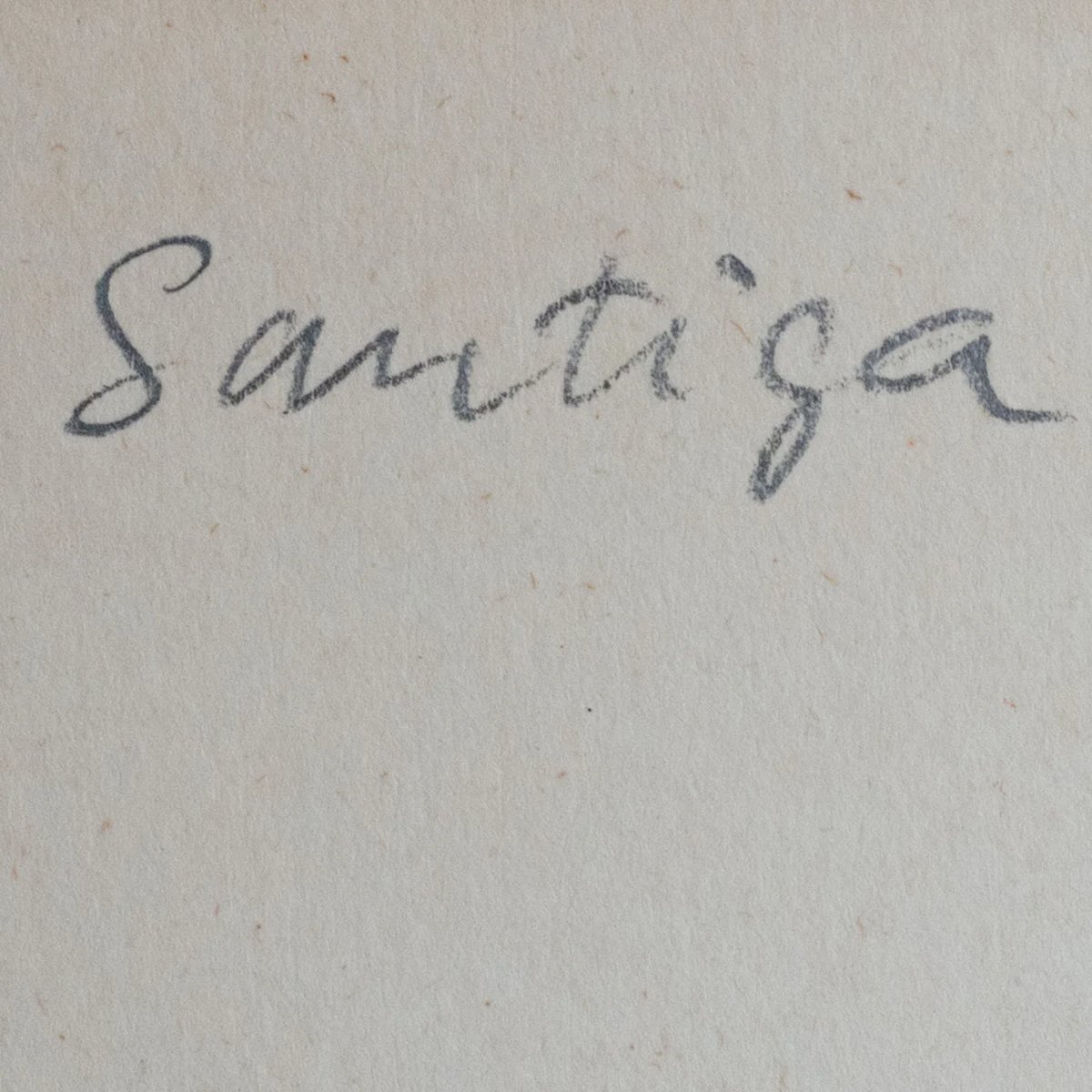 Landscape Study Inscribed On Reverse “santiga” – Oil And Mixed Media Painting-photo-2