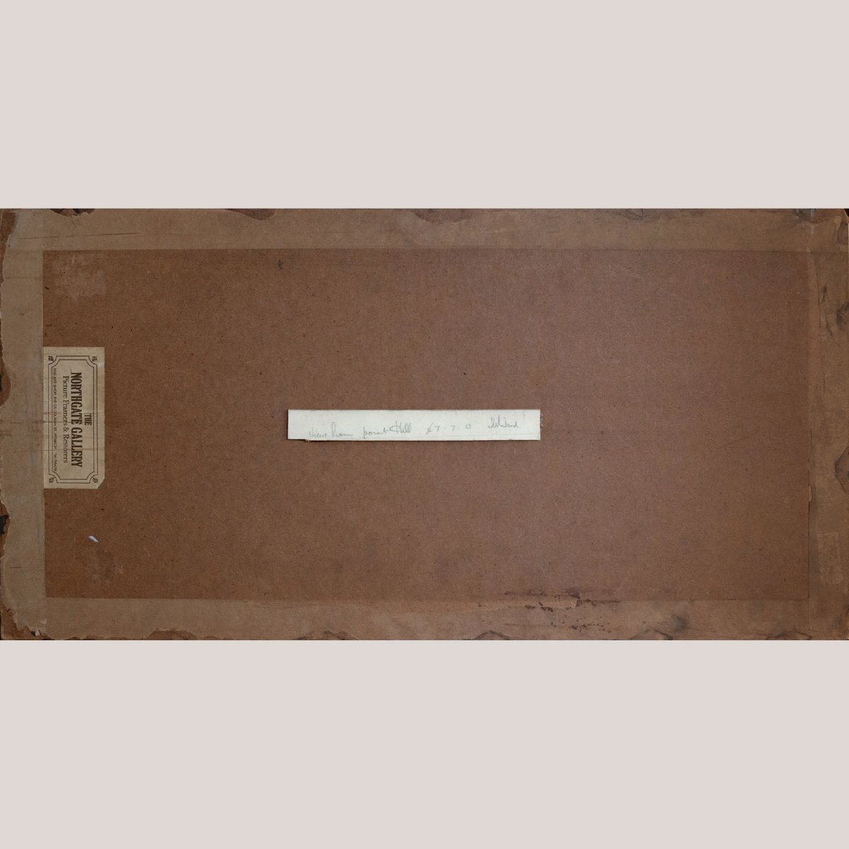 Vue de Point Hill – J. Ward (inscription au verso) – Dessin original au crayon-photo-5