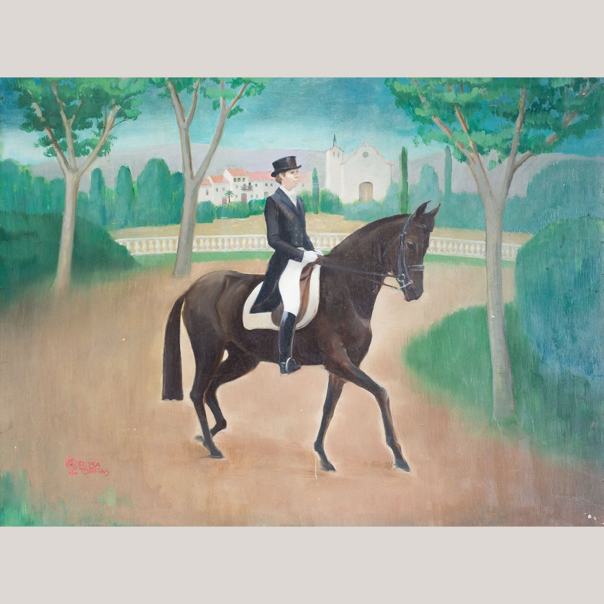 Horsewoman In A Landscape – Rosa Torras