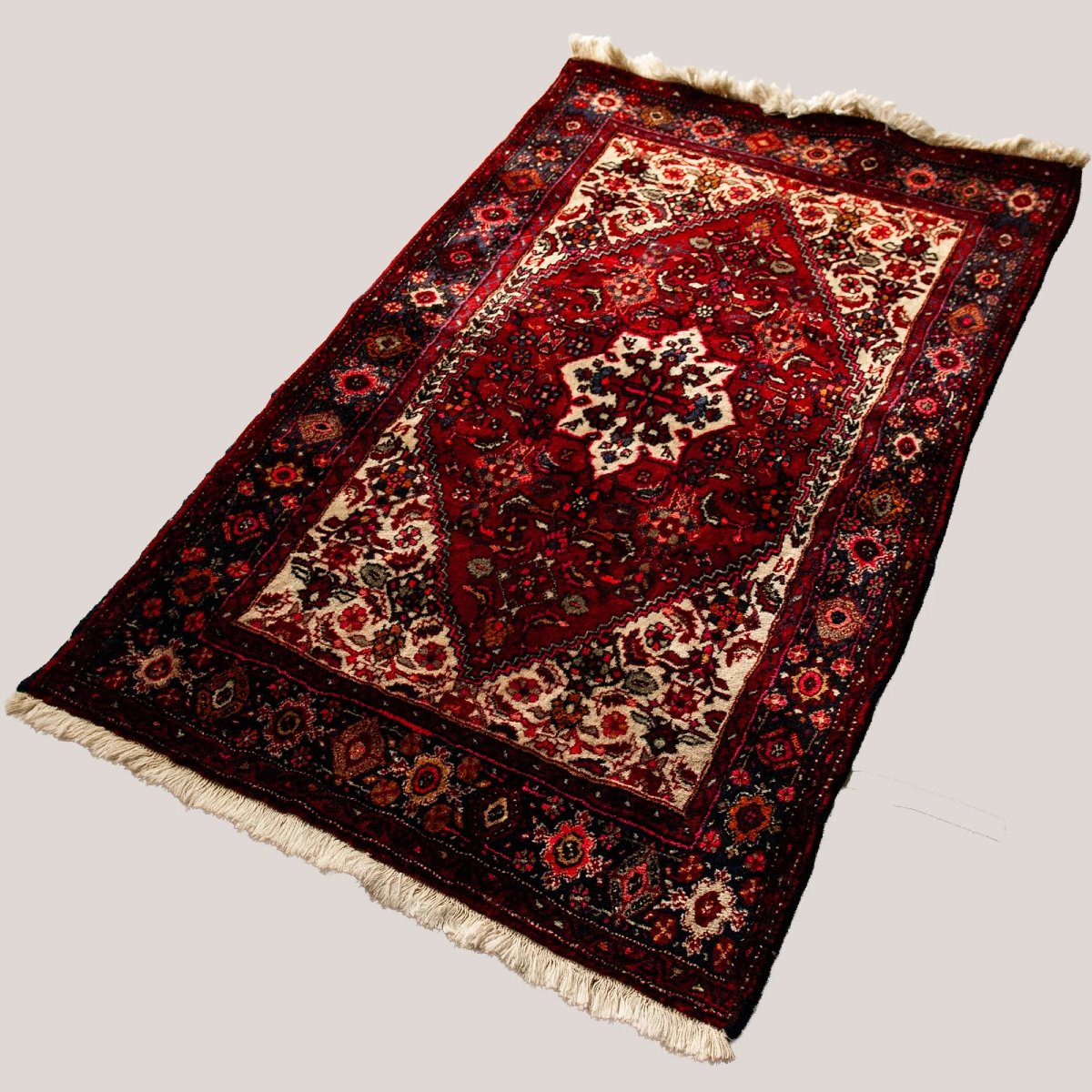 Vintage Persian Hamadan Rug – Hand-knotted Wool-photo-3