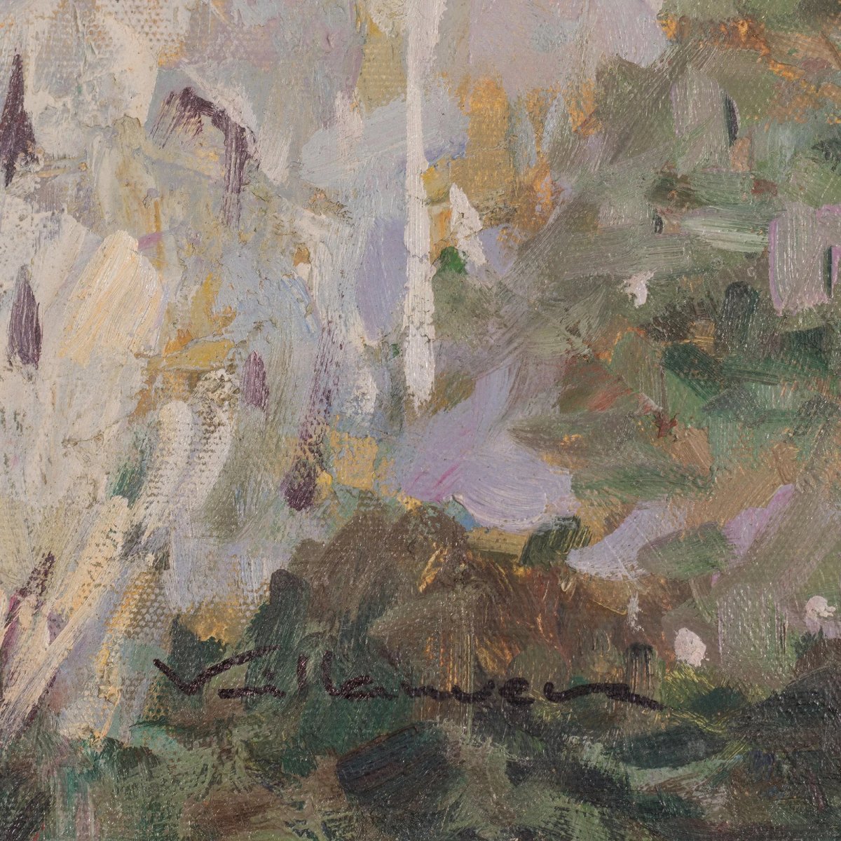 Cattle Drive Beneath A Southern Sky - Oil On Canvas-photo-4