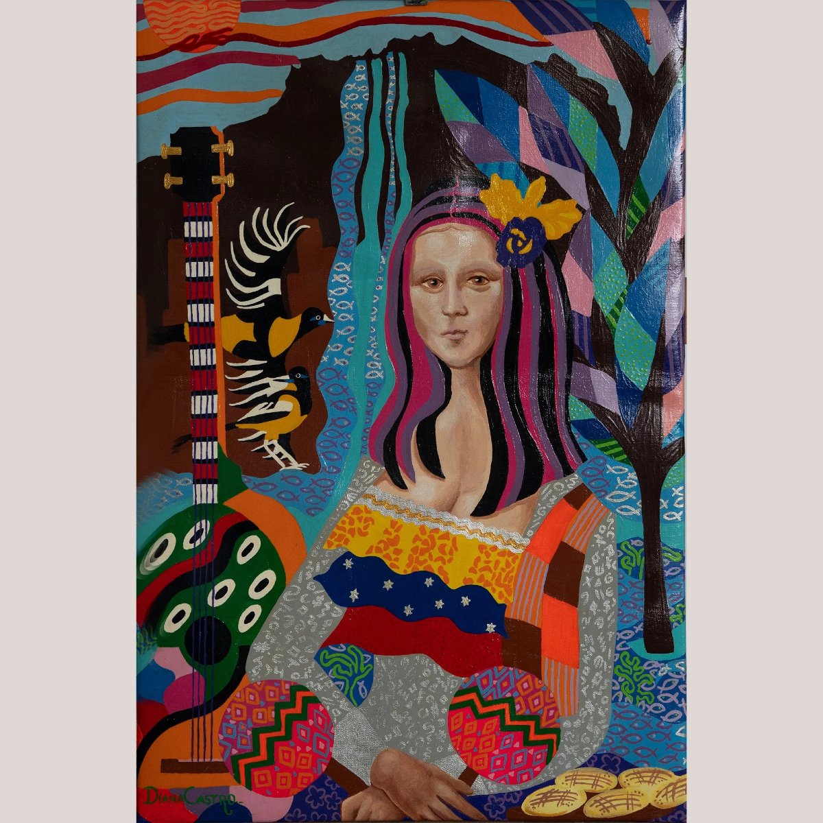 Portrait With Tropical Motifs – Diana Castro