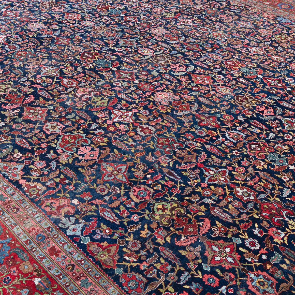 Tapis persan ancien de Mashhad, dimensions palais – 605 cm × 390 cm-photo-4