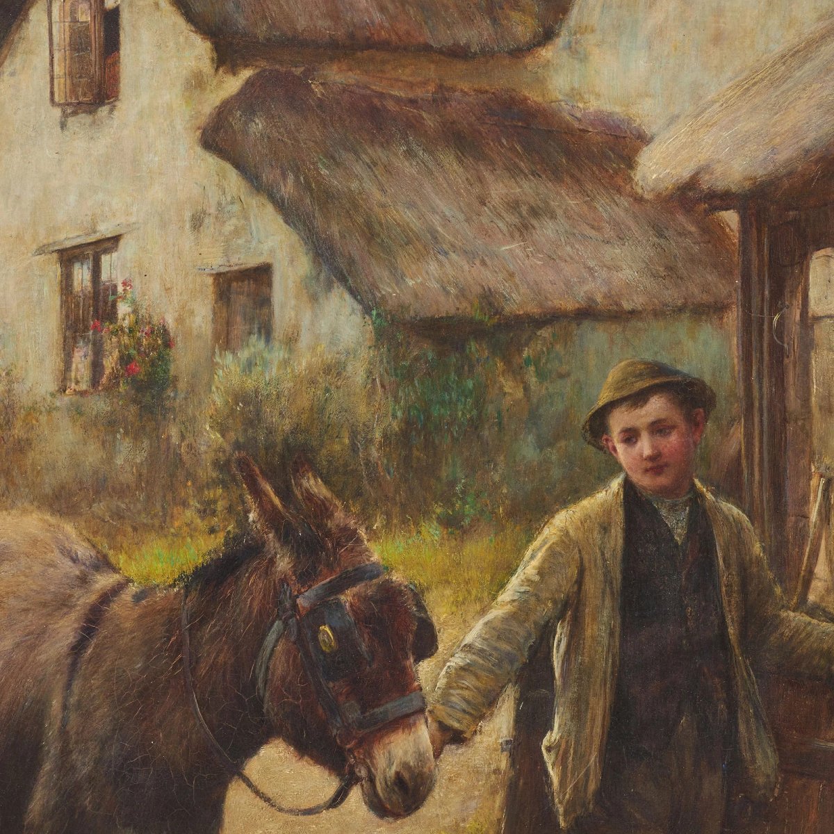 Garçon avec âne par John White RI (1851–1933)-photo-4