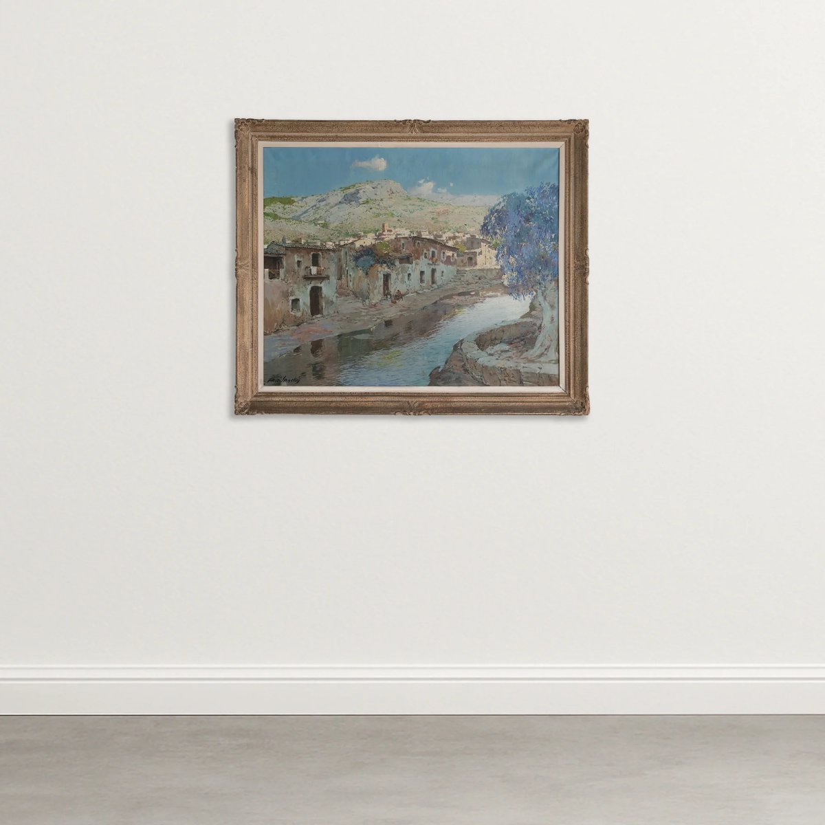 Mediterranean Riverside Village Landscape By Francisco Payà Sanchís-photo-2