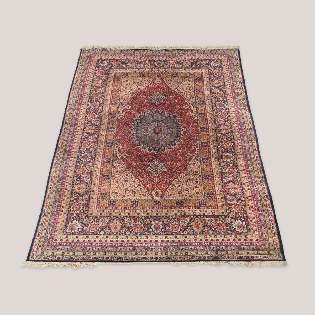 Large Vintage Persian Style Rug 367 Cm × 250 Cm-photo-2