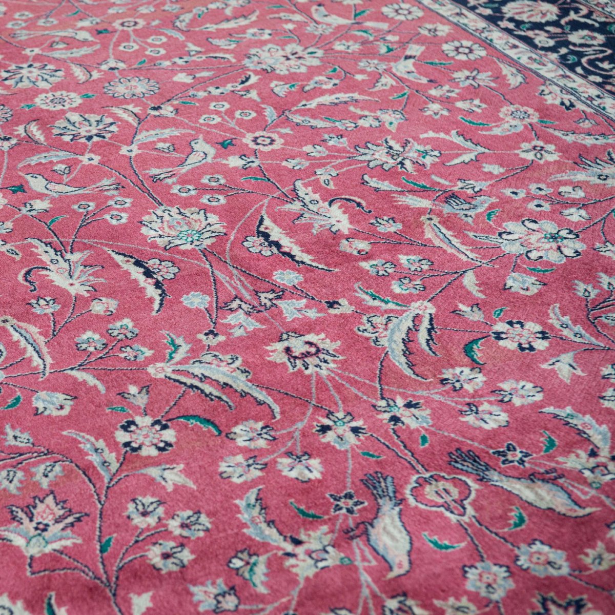 Tapis Tabriz vintage noué à la main et signé, 258 × 158 cm-photo-3