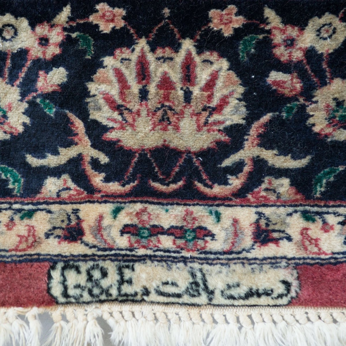 Tapis Tabriz vintage noué à la main et signé, 258 × 158 cm-photo-2