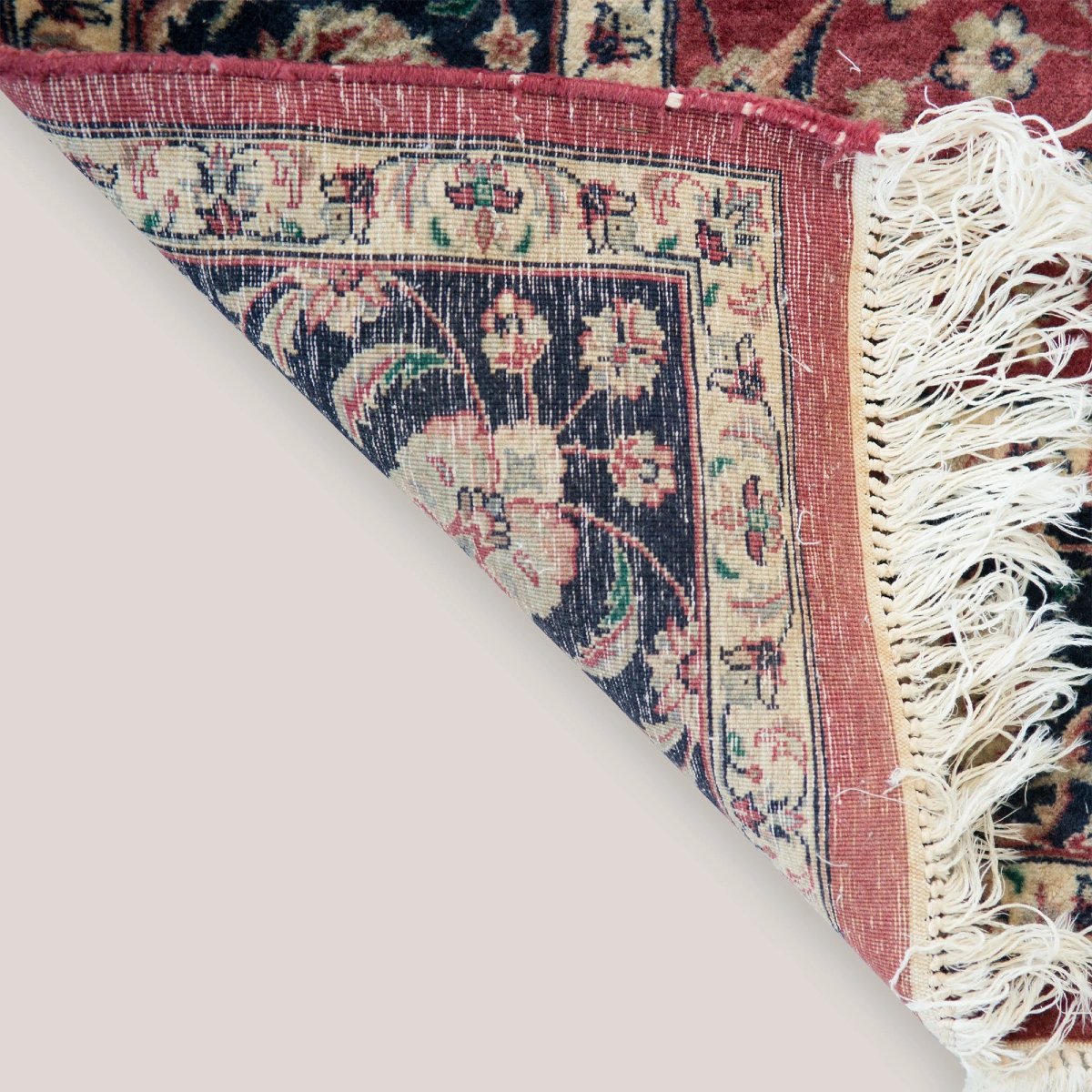 Tapis Tabriz vintage noué à la main et signé, 258 × 158 cm-photo-4