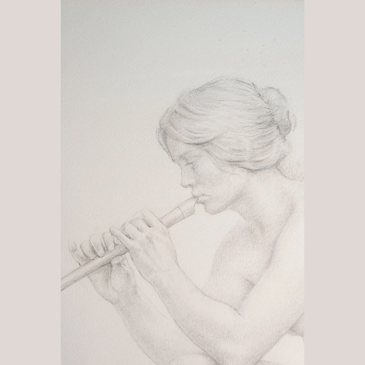 The Four Seasons (les Quatre Estacions) – Suite Of Four Large Framed Original Graphite Drawings-photo-3