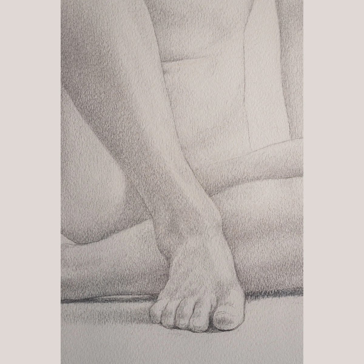 The Four Seasons (les Quatre Estacions) – Suite Of Four Large Framed Original Graphite Drawings-photo-4