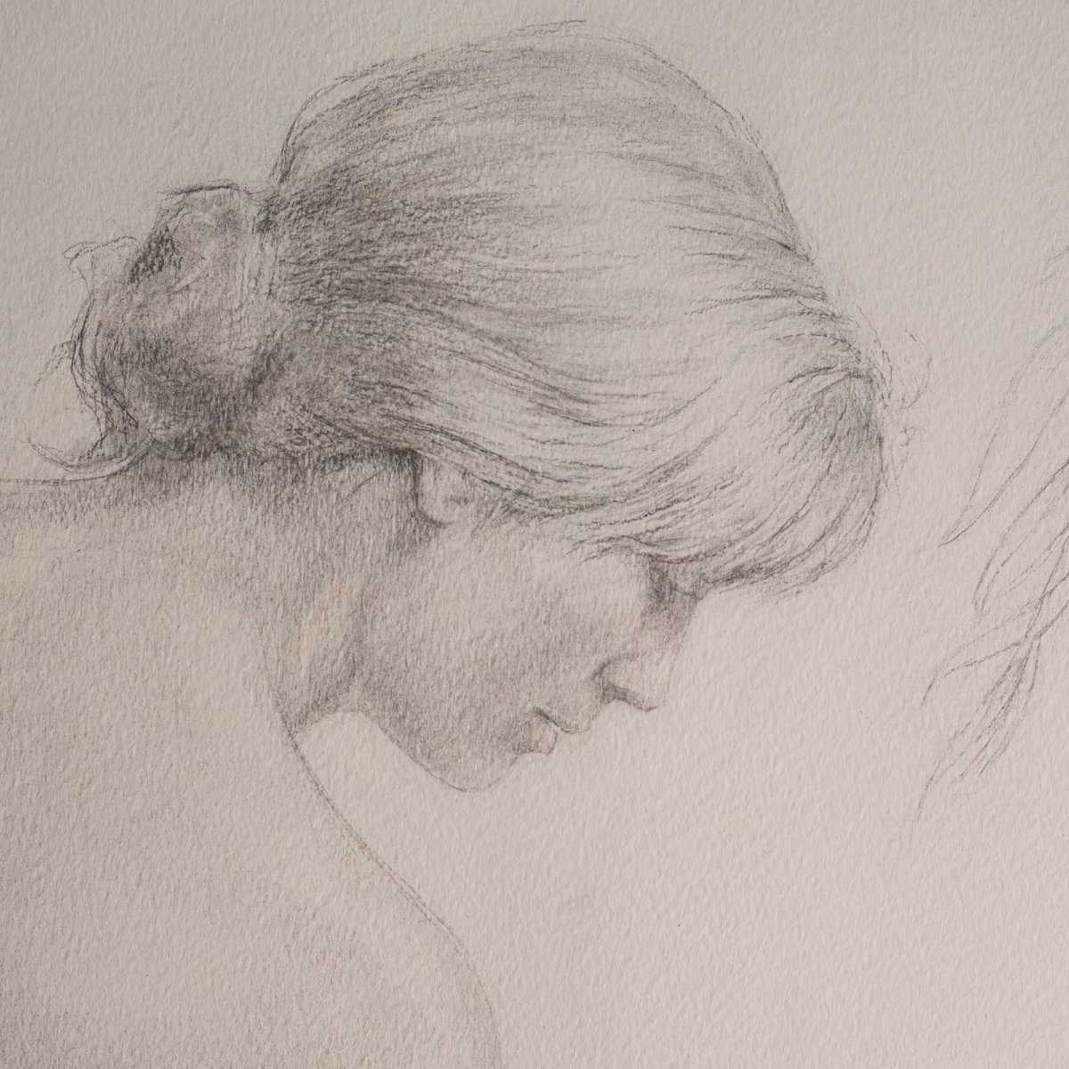 The Four Seasons (les Quatre Estacions) – Suite Of Four Large Framed Original Graphite Drawings-photo-5