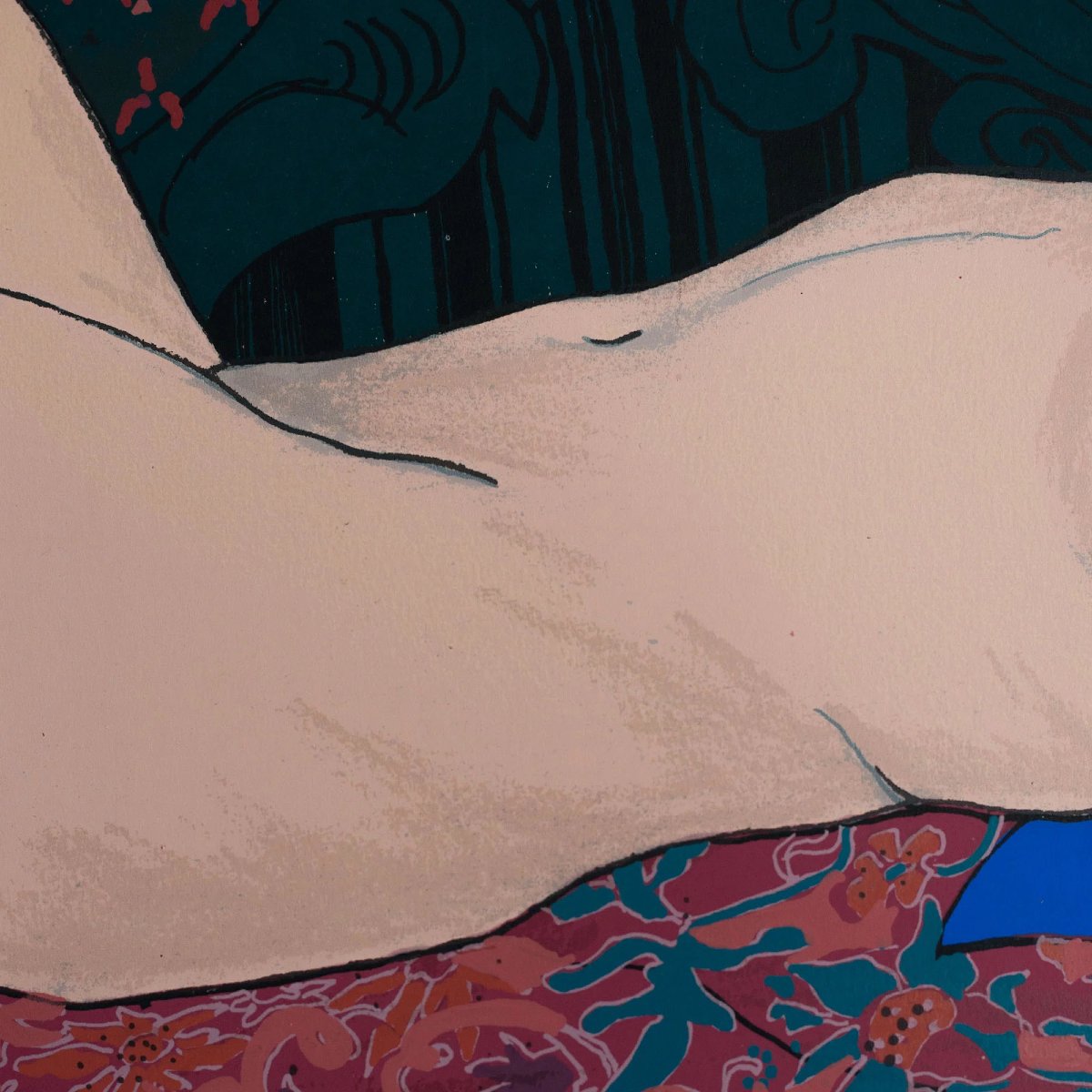 Reclining Female Nude | Original Limited Edition-photo-1