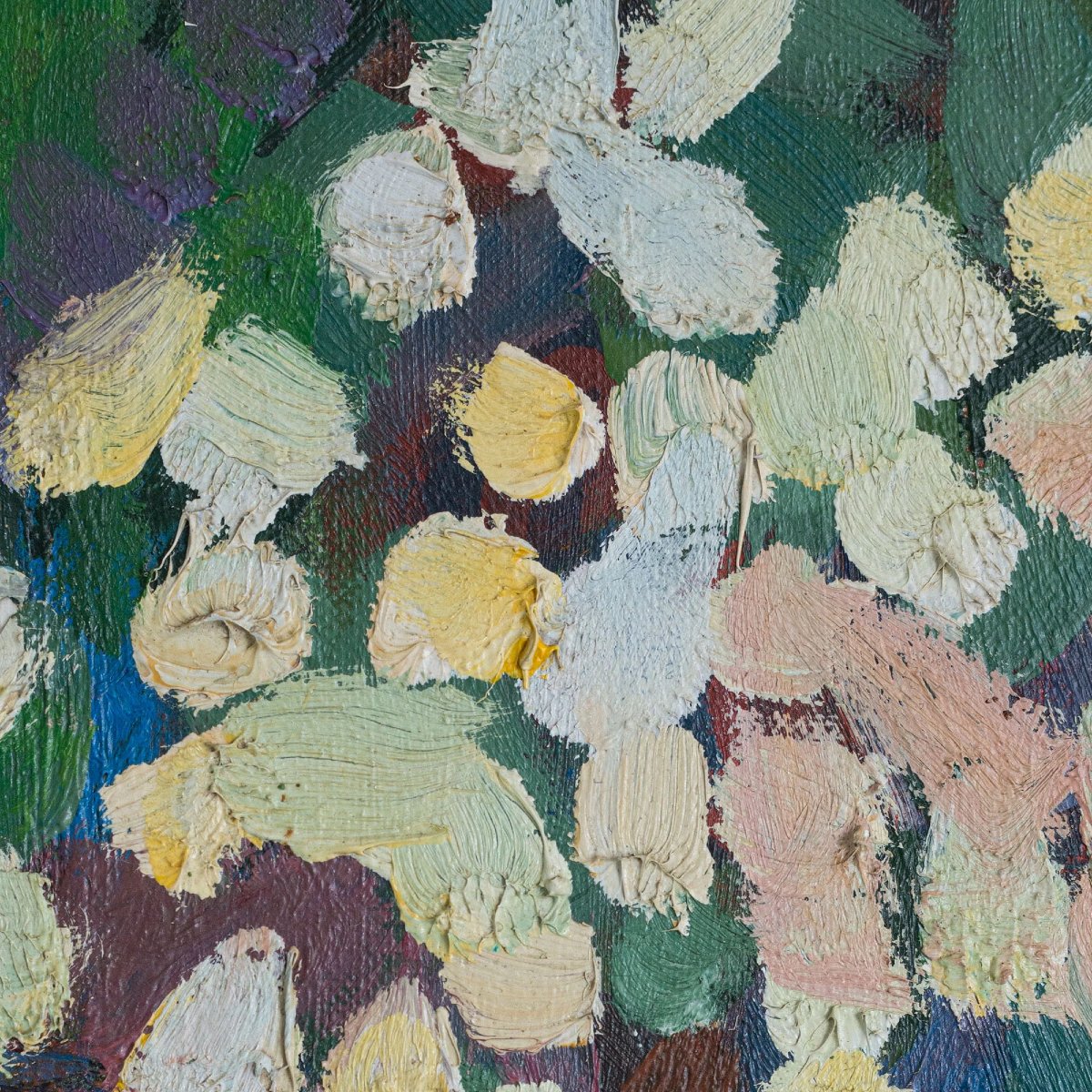 A. Estrada | Blossom | Huile sur toile vintage signée-photo-1