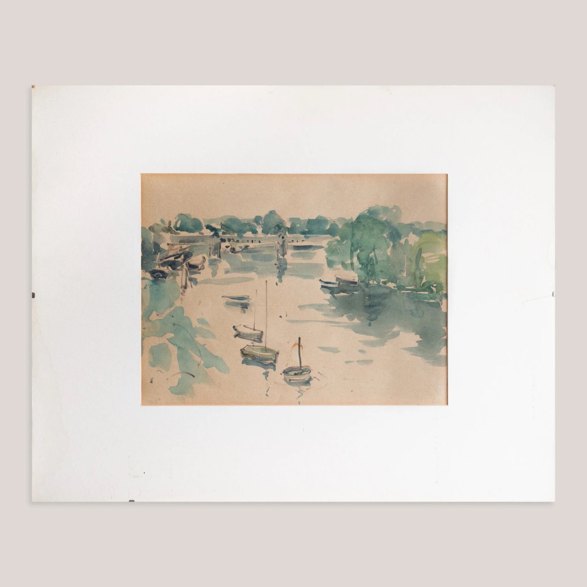 Putney Bridge, London Watercolour-photo-2