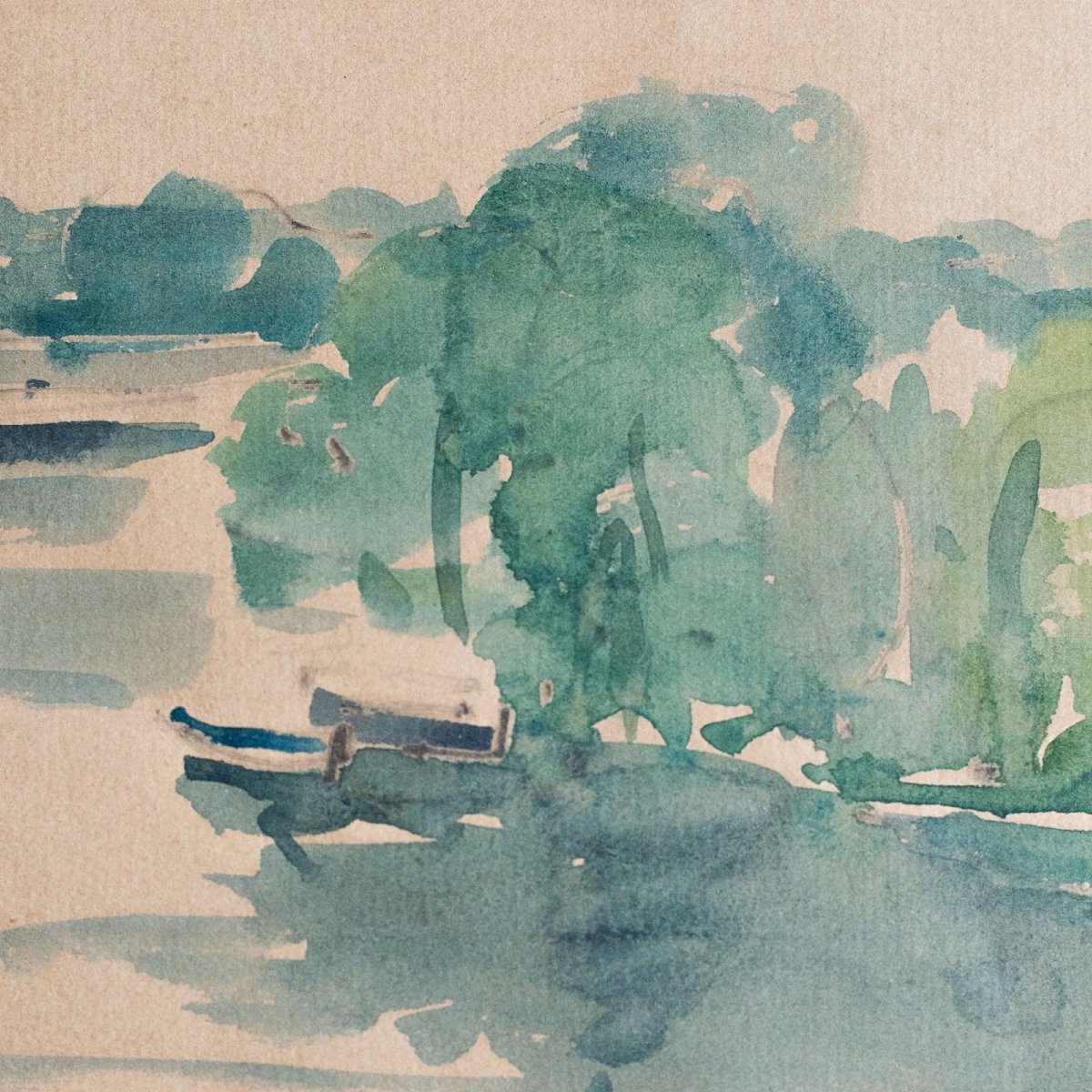 Putney Bridge, London Watercolour-photo-3
