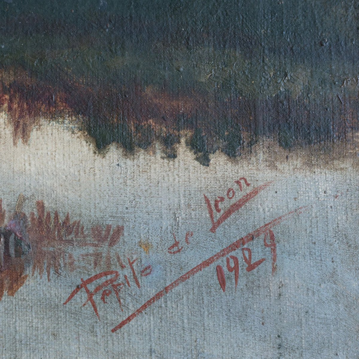 Lady Tending A Flock Of Geese At Dusk Or Dawn - Barbizon School Influenced-photo-1
