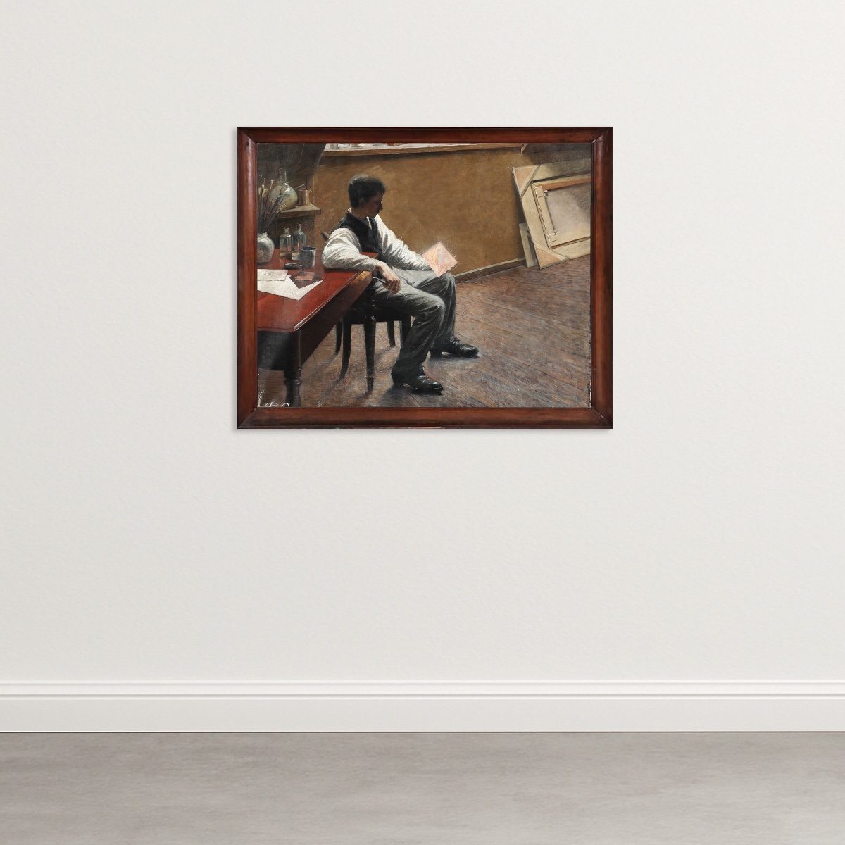 Interior From An Artist's Studio - Attributed To Louis Moe