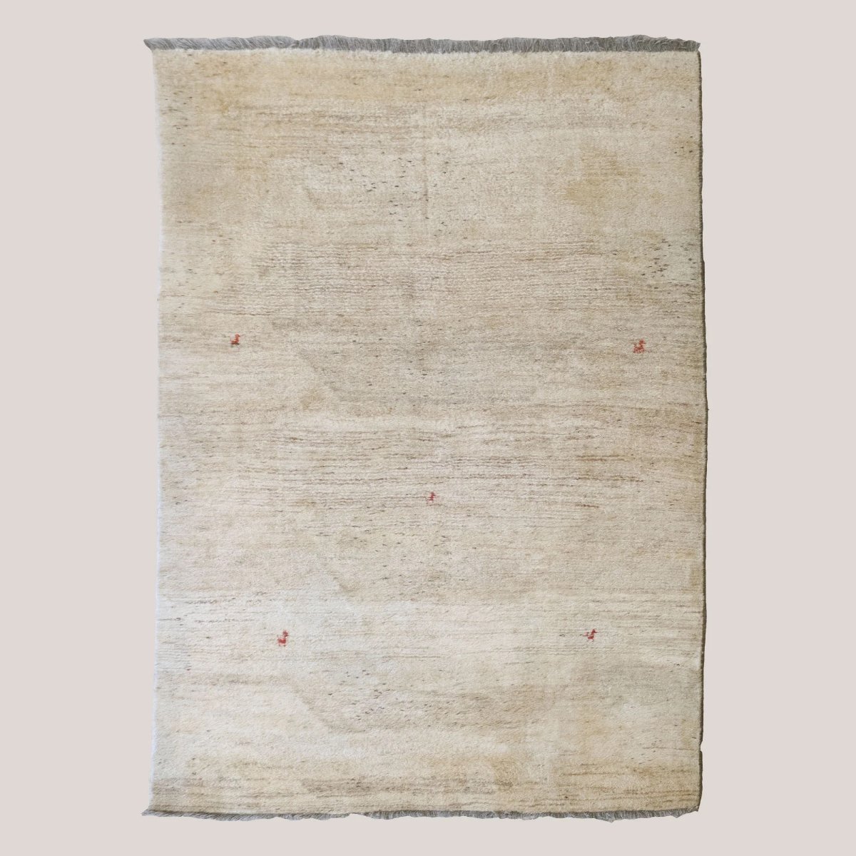 Tapis persan Gabbeh vintage – Laine nouée à la main – 257 × 178 cm