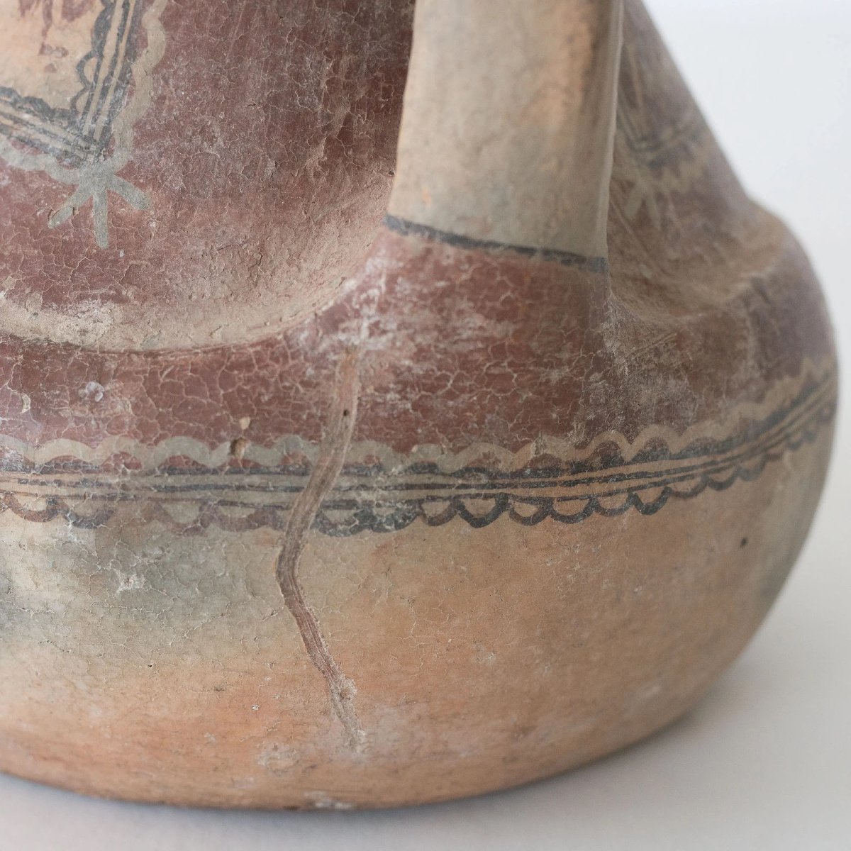 19th Century Aït Chenacha Berber Kabyle Terracotta Jug, Alger-photo-2
