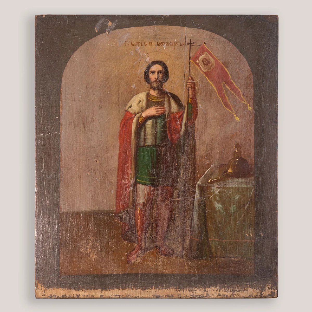 Ensemble de quatre icônes religieuses orthodoxes orientales anciennes | Décoration moderne-photo-1