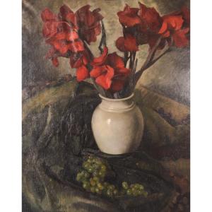 Luis Mutané - Nature Morte Aux Glaïeuls