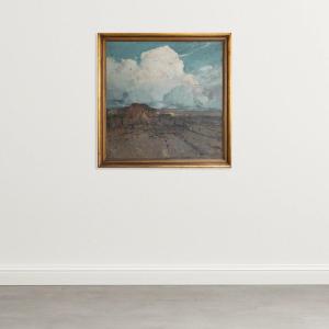 Catalan Landscape With Sky By Andreu Bosch I Canals (c.1920s)