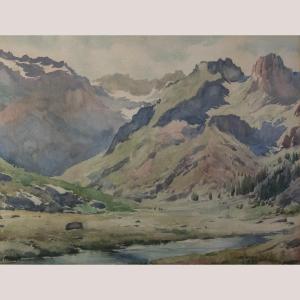 Paysage de montagne avec ruisseau alpin – Lluís Lleó Arnau