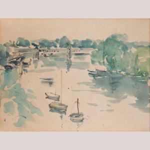 Aquarelle de Putney Bridge, Londres