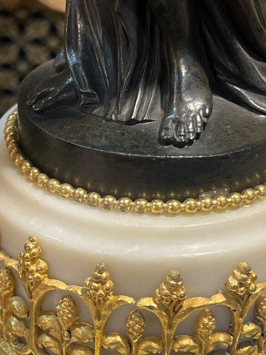 Pendule Aux Vestales d’époque Louis XVI-photo-5