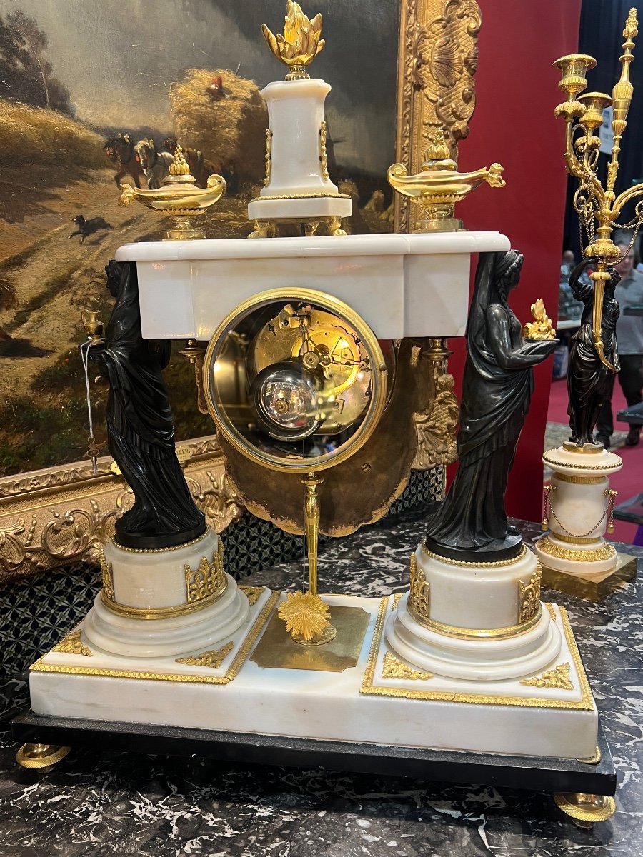 Pendule Aux Vestales d’époque Louis XVI-photo-7