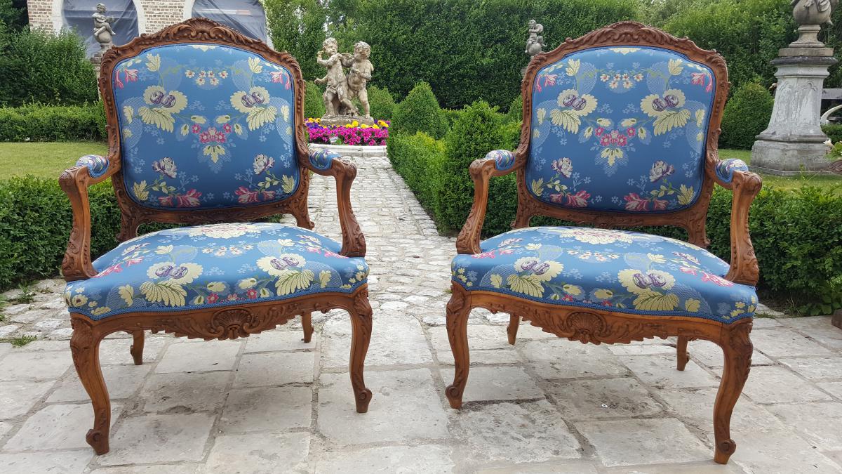 Pair Of "regency Style" Armchairs