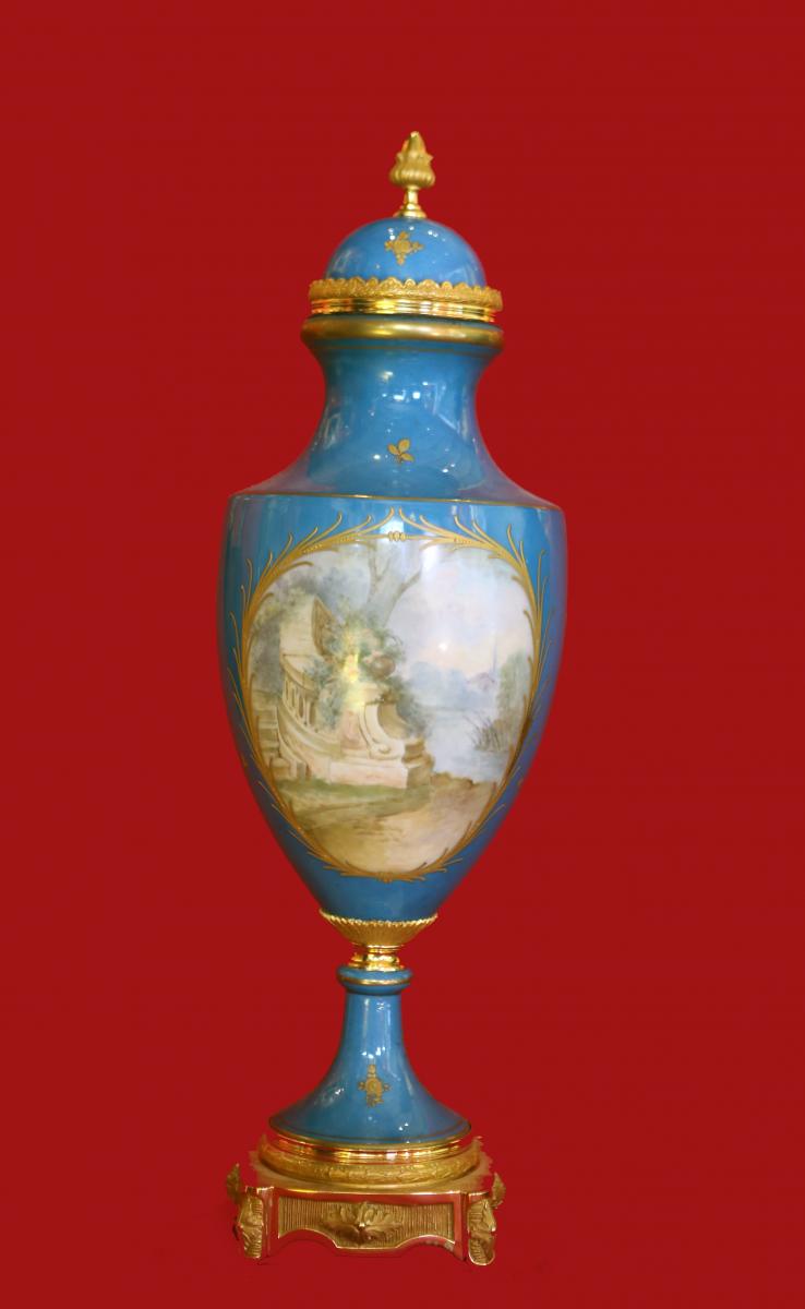 Cassolette en porcelaine de Sevres -photo-3