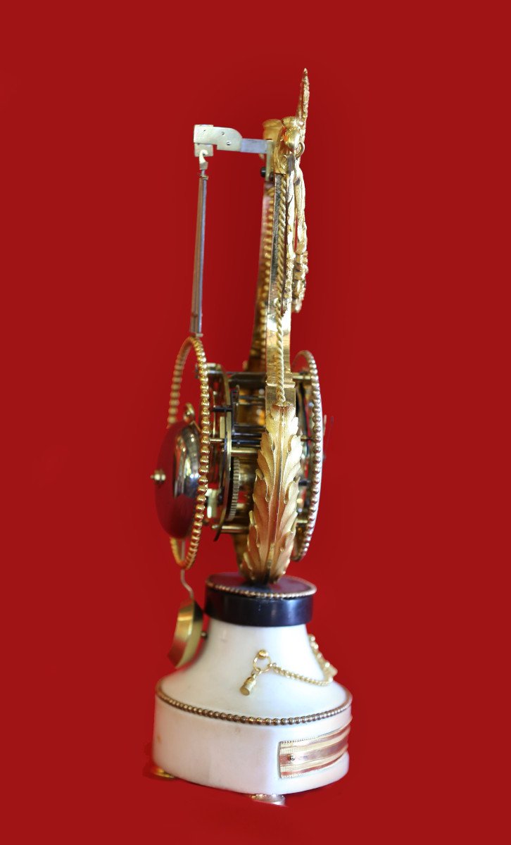 Louis XVI Lyre Pendulum-photo-2