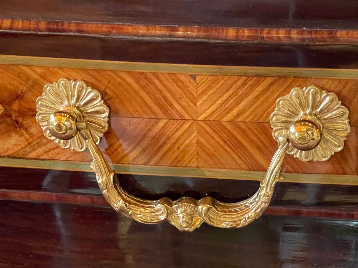 Louis XIV Style Desk In Marquetry-photo-2