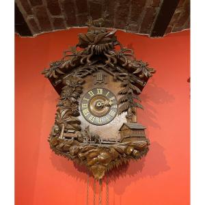 Cuckoo Clock Carved Wood Wall Clock