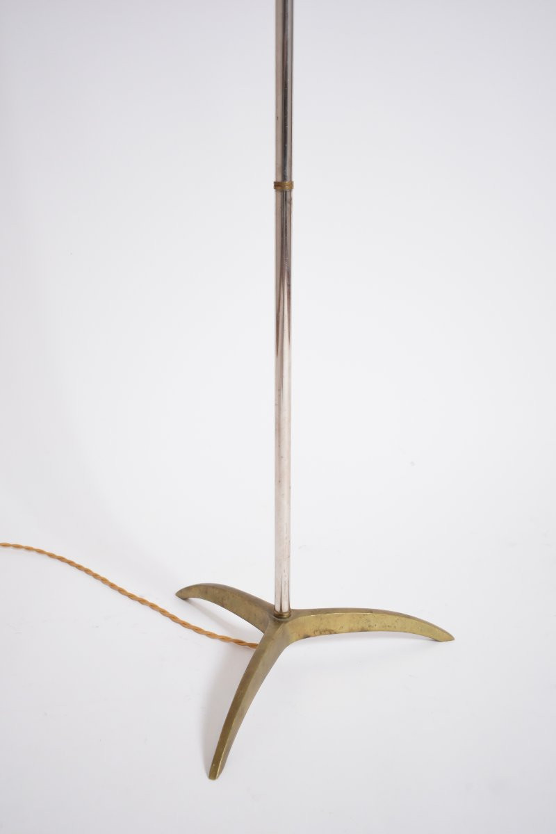 Tripod Floor Lamp Attributed To Maison Jansen, 1960s.-photo-2