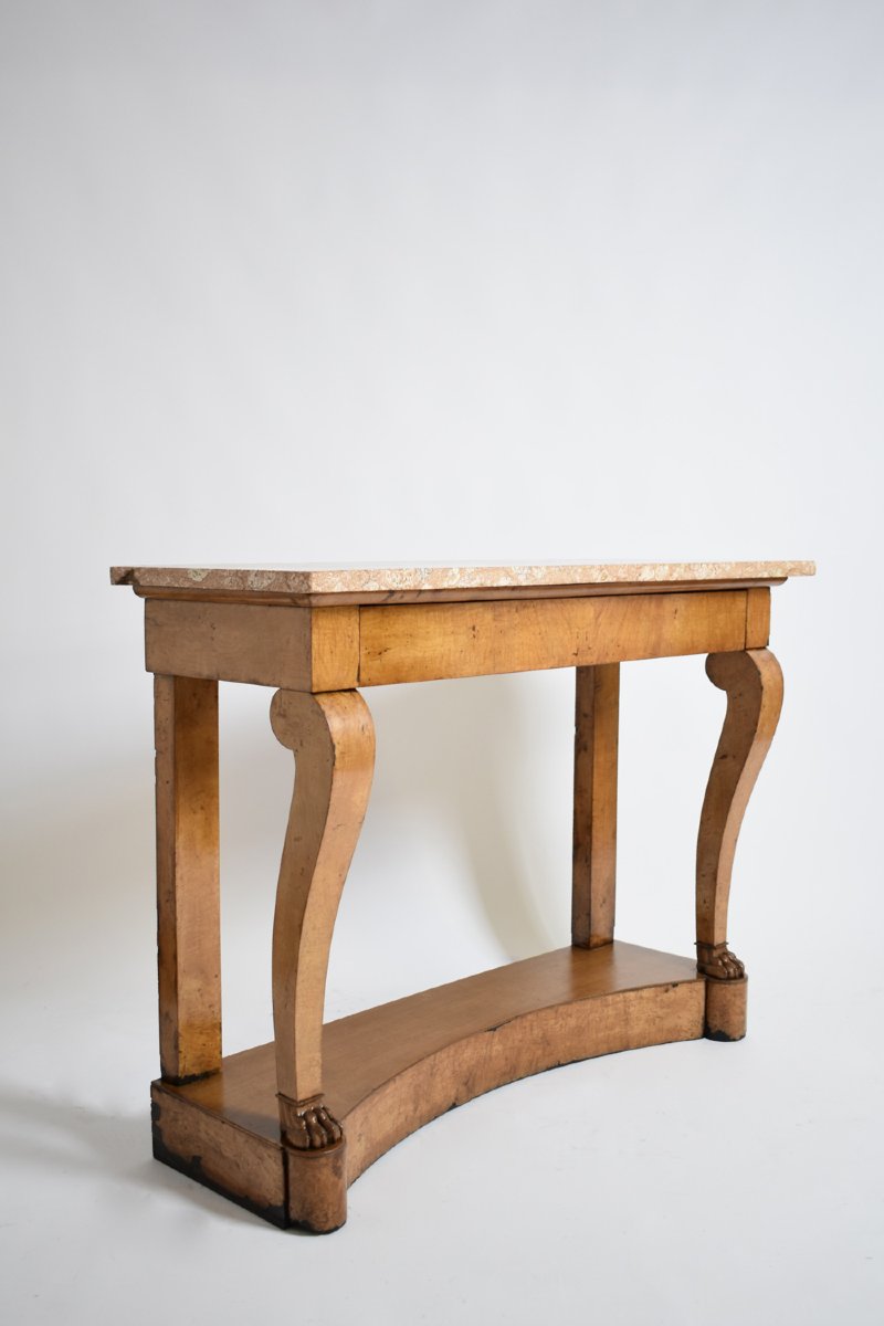 Console à Pieds En Forme De Patte De Lion, XIXe Siècle.-photo-2